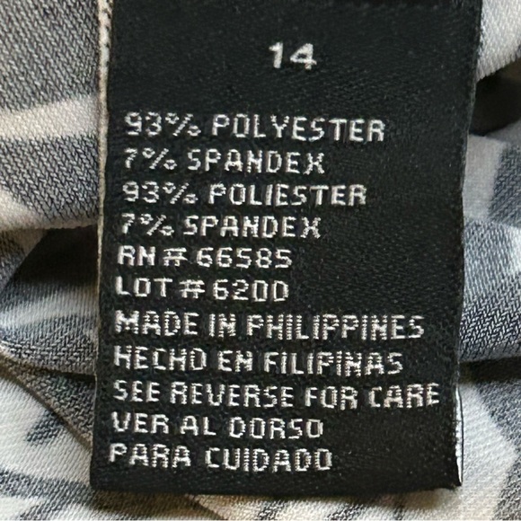 Perceptions New York Fit and Flare Maxi Dress size 14 Black, Green, White - Picture 9 of 9